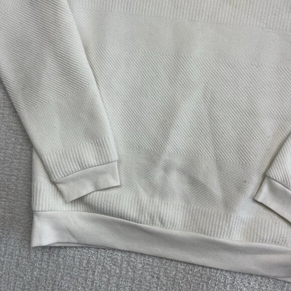 Kenneth Cole White Thermal Crewneck Sweater Men's Size Large Read* - Picture 4 of 15